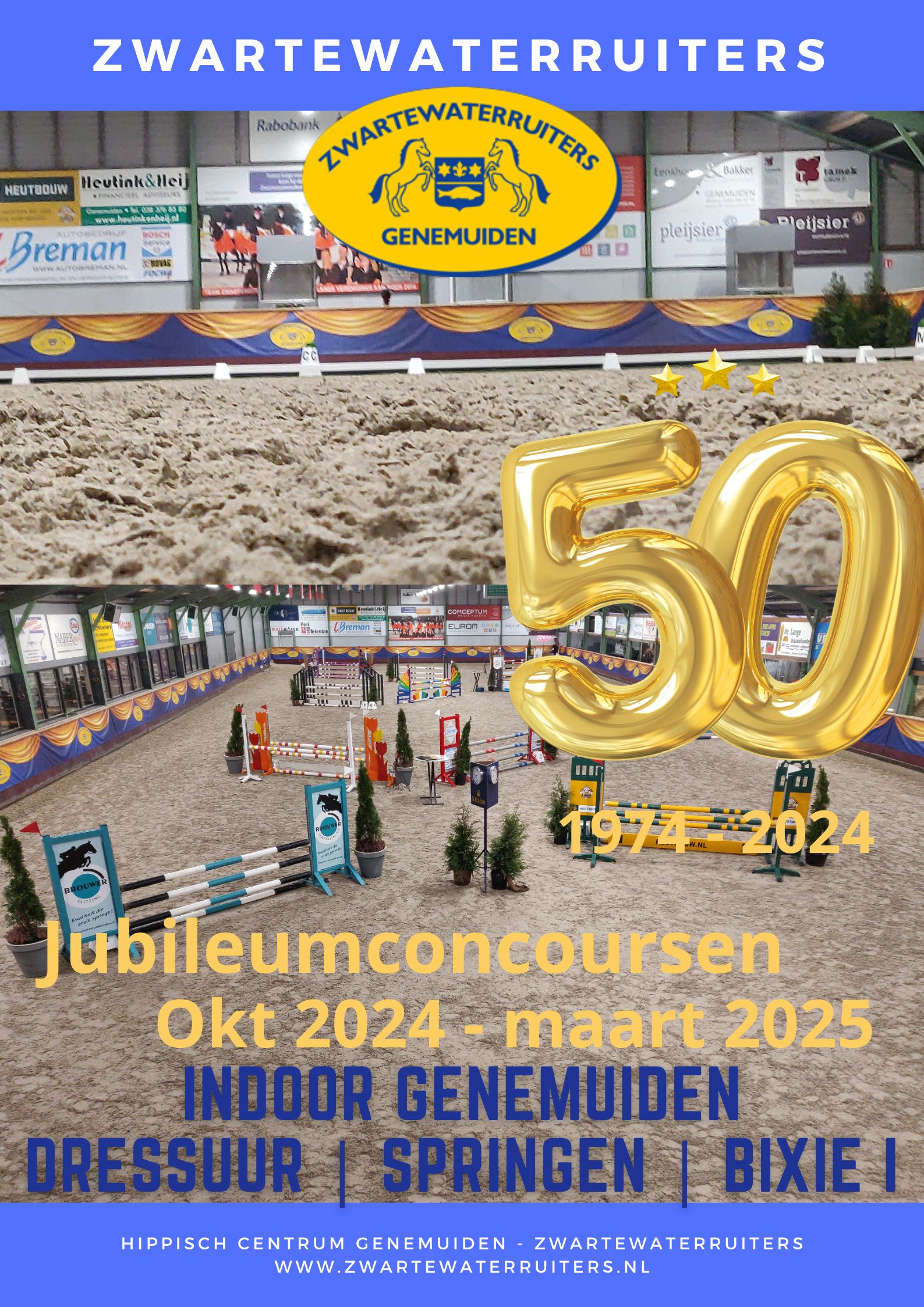 Jubileum concours Zwartewaterruiters